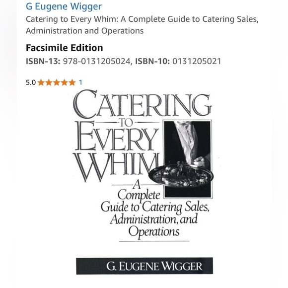 Wigger Catering to Every Whim: A Complete Guide to Catering Sales Paperback book - Picture 3 of 16